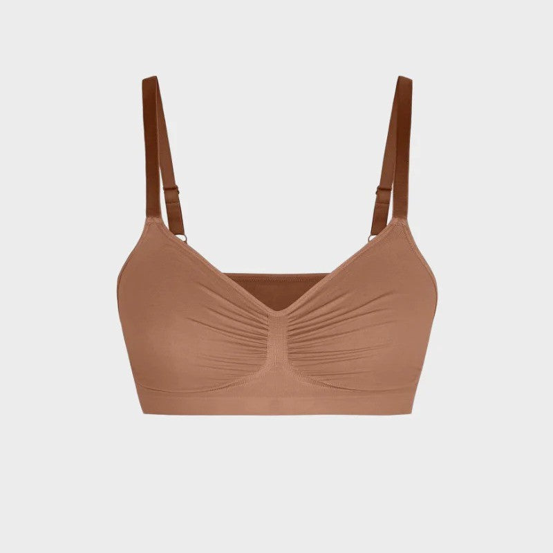 Wireless push-up bra
