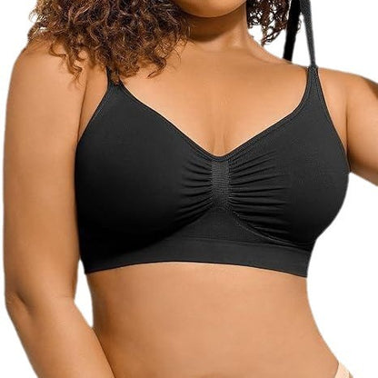 Wireless push-up bra