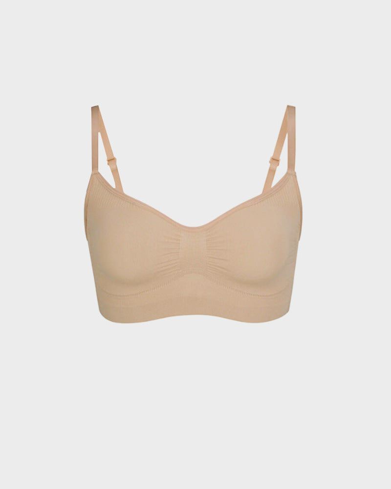Wireless push-up bra